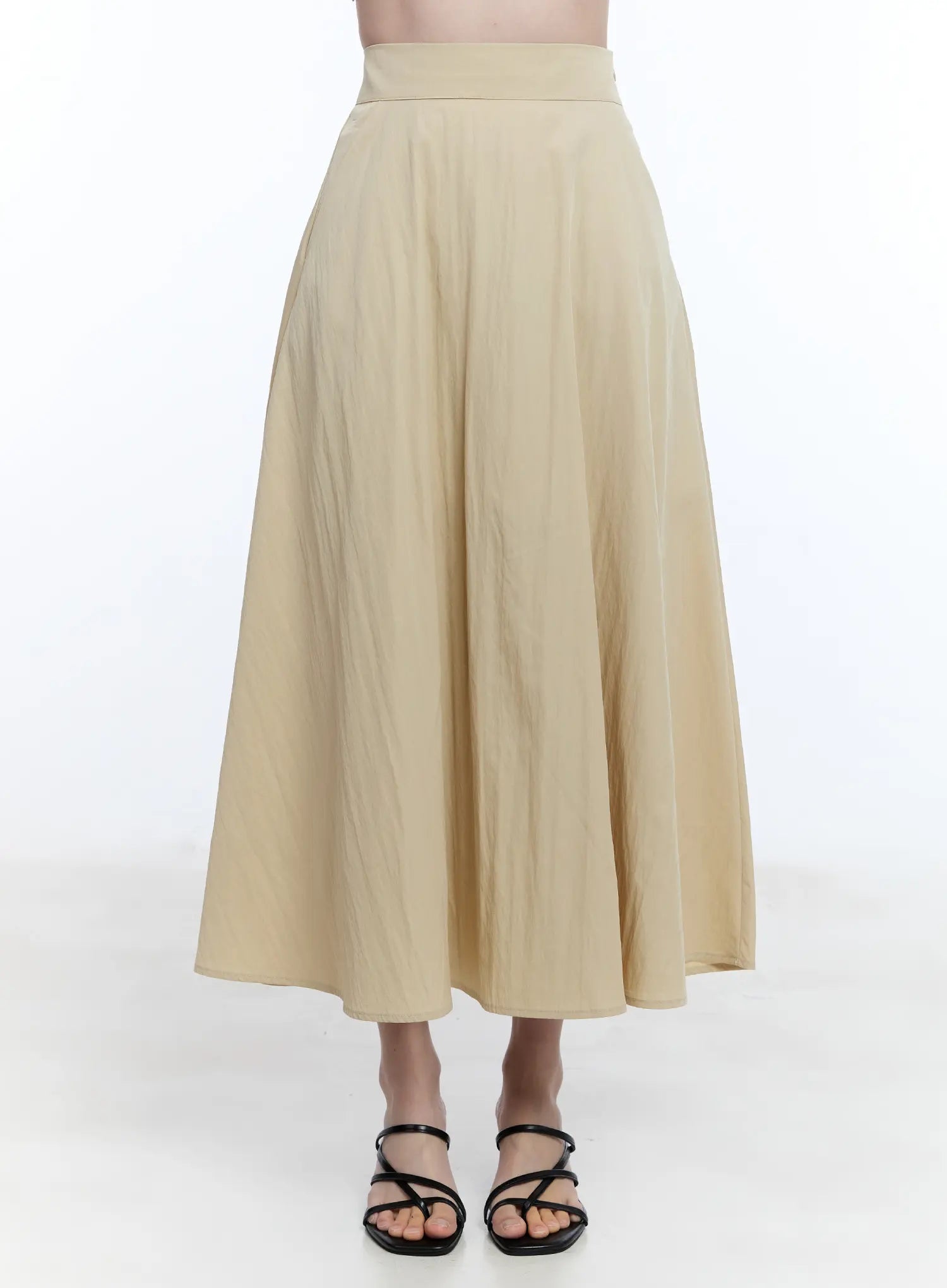 Flared Flowy Midi Skirt CU513