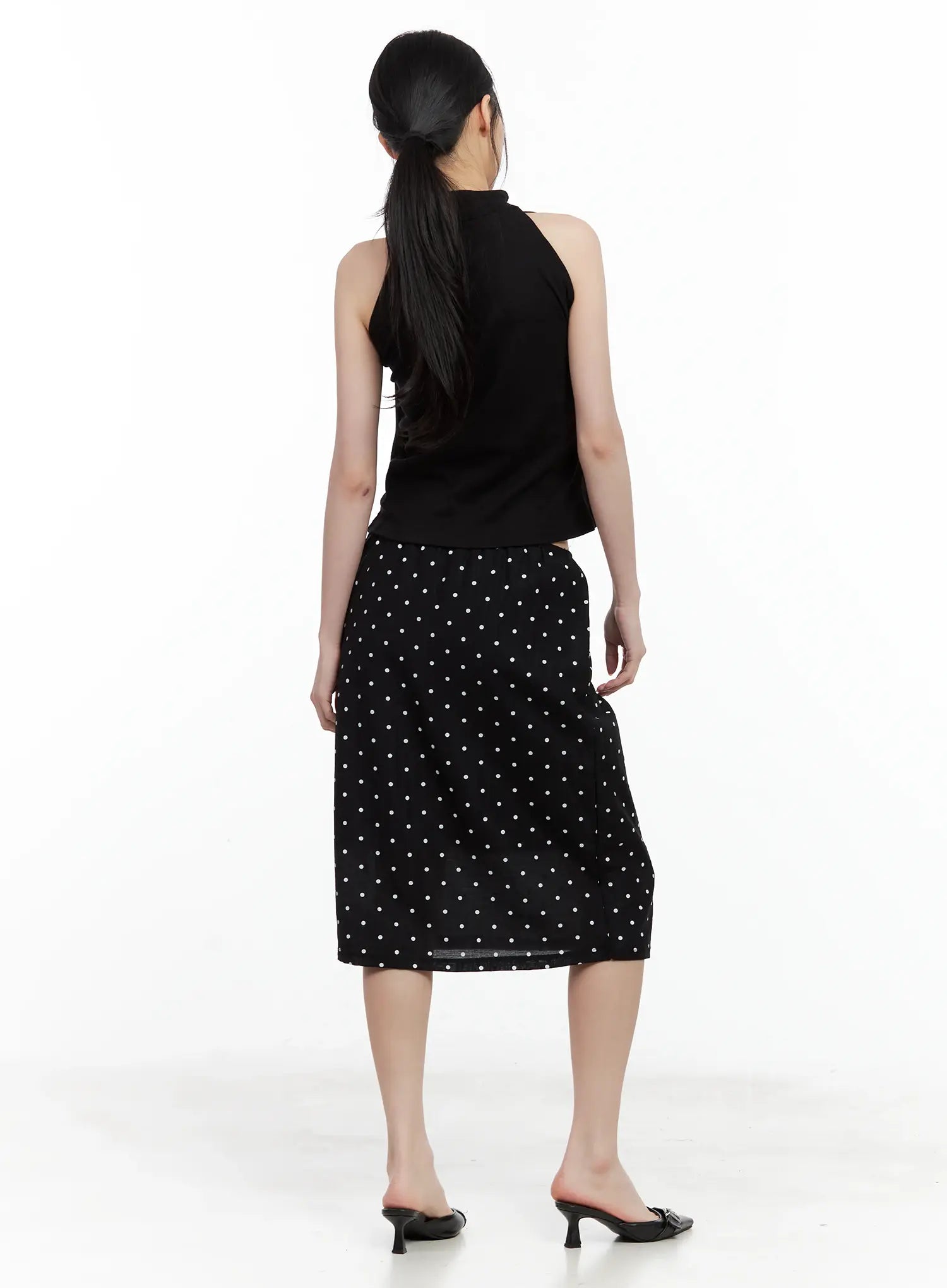 Polka Dot Midi Skirt CU530