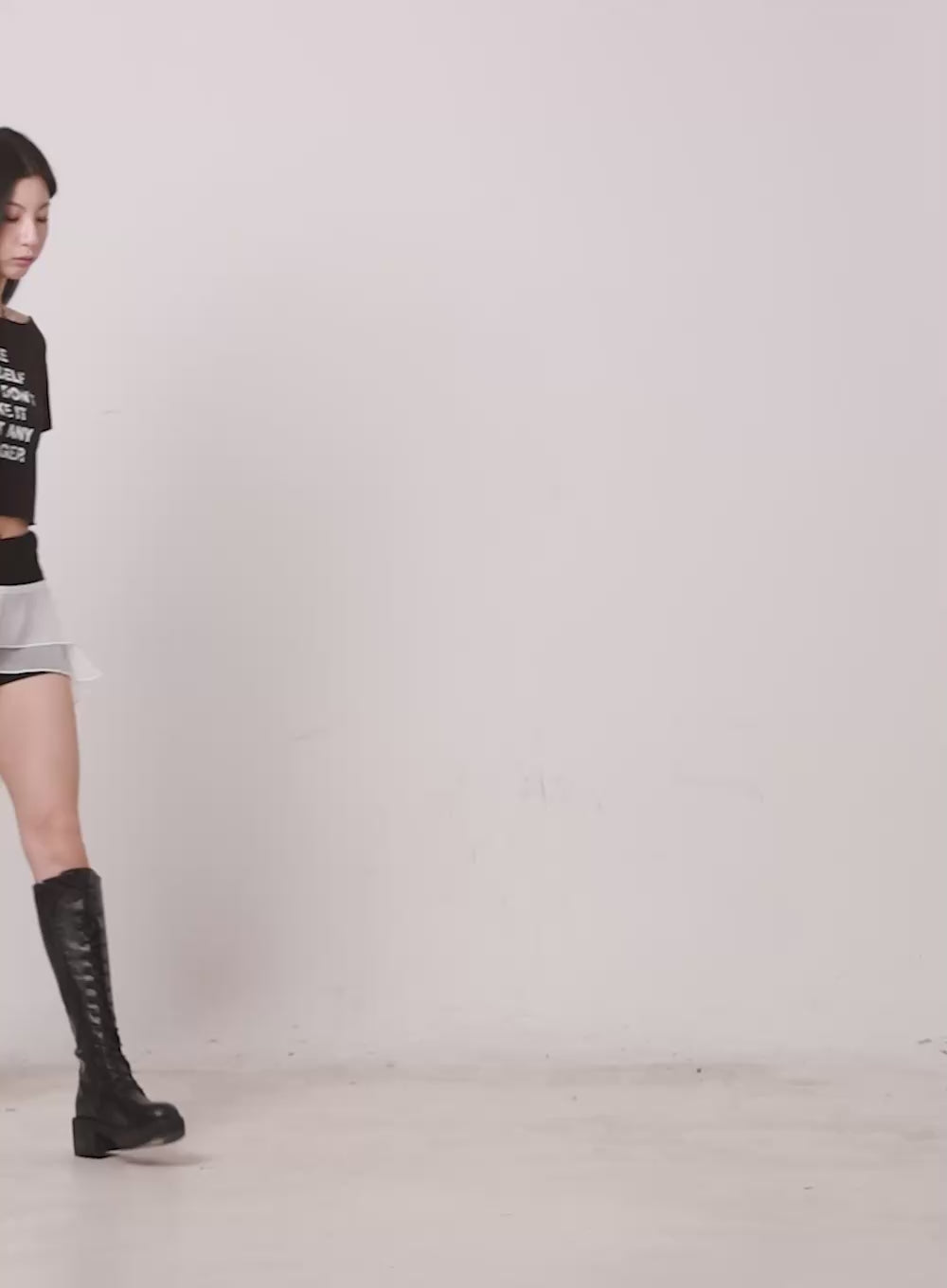 Sheer Tiered Ruffle Skirt CA514