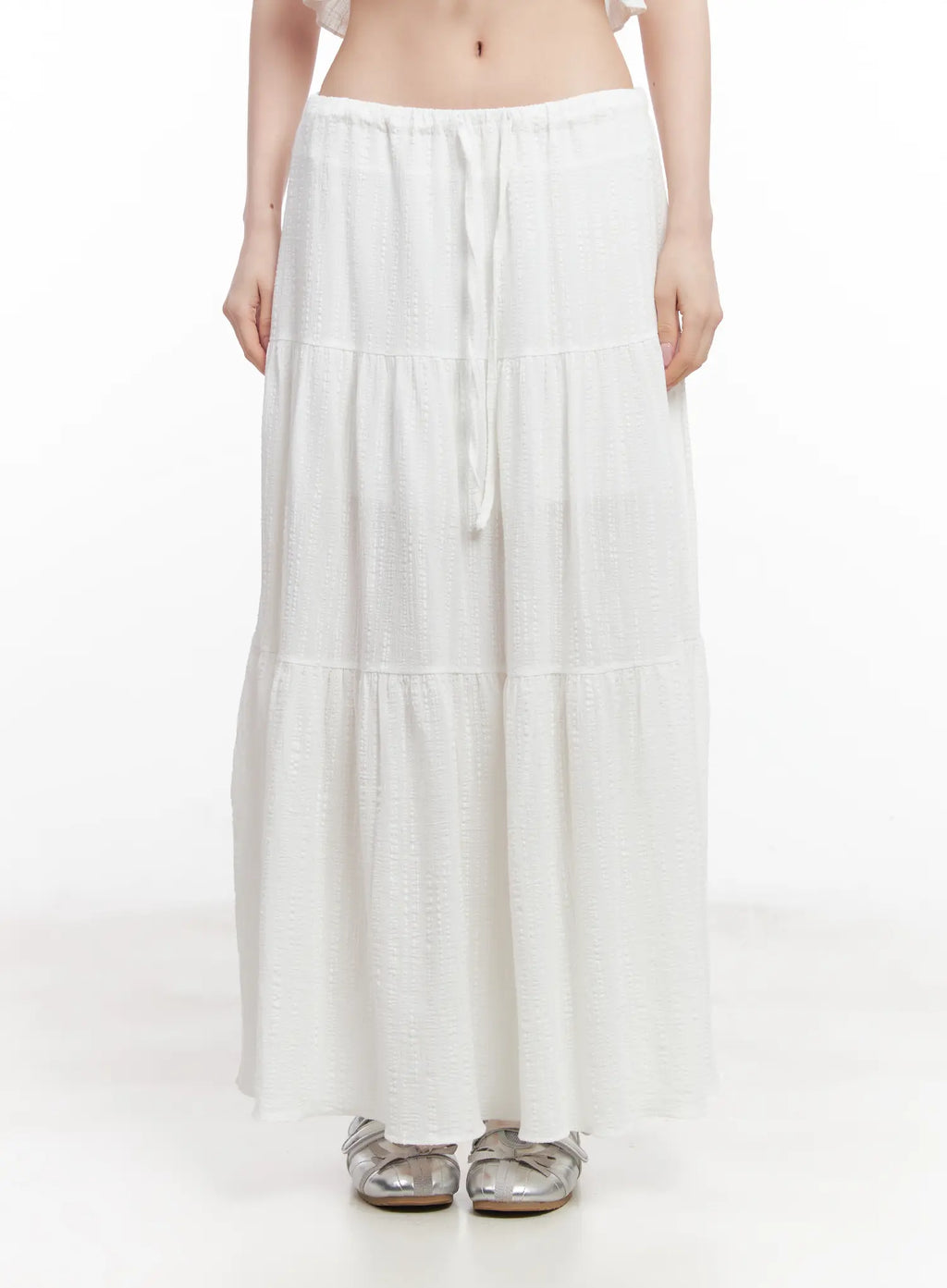 Cotton Tiered Maxi Skirt CU510